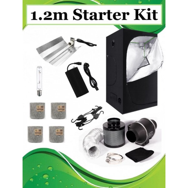 1.2 x 1.2 x 2 Grow Tent Kit, 5" ventilation Kit, 600w Digital Light Kit (Option 2)